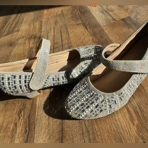 Selina by Summer Rio Girls Silver Jeweled Heels